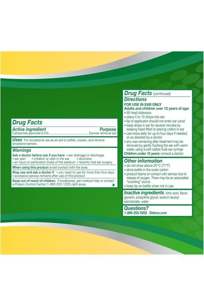 genernic Debrox Earwax Removal Drops, 0.5 oz