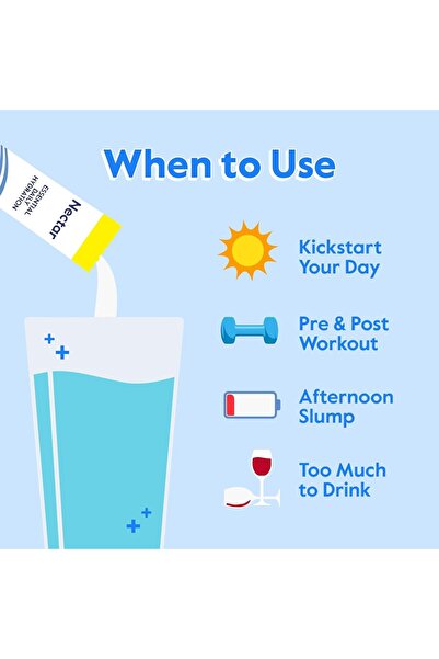 nectar Hydration Packets – Electrolyte Powder, No Sugar, Organic Fruit, Variety 30 Pack