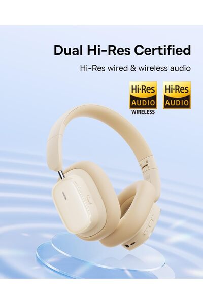Baseus Bowie H1i Noise Cancelling Wireless Headphones - White