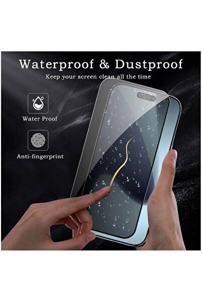 HYX [2+2 Pack] Privacy Screen Protector for iPhone 17 Pro Max - Anti-Spy 9H Tempered Glass