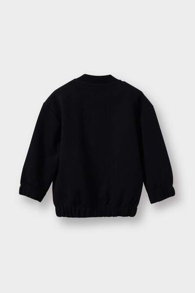 DeFacto Baby Boy Printed Hakim Collar Zippered Cardigan G3761A525Wn