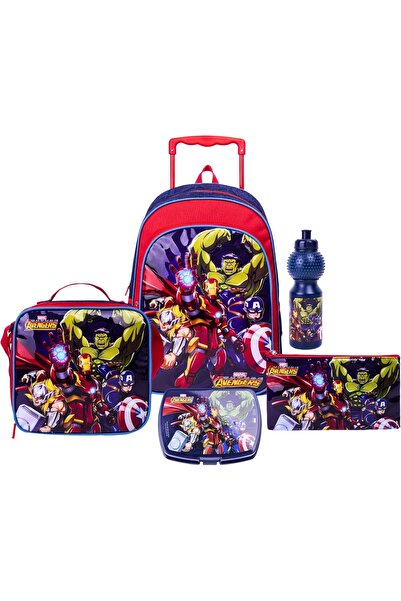 Marvel Future Avengers 5-in-1 18" Wheeled Luggage Set (Trolley, Backpack, Lunch Bag, Bottle, Pencil