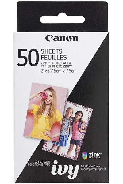 Canon ZINK Photo Paper for Photo Printers, 50 Sheets