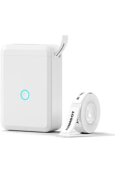 NiiMbot D110 Mini Portable Rechargeable Thermal Label Printer (Monochrome, Wh...