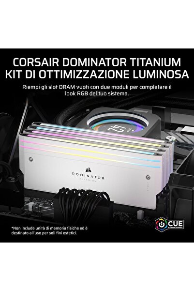 Corsair DOMINATOR TITANIUM DDR5 RGB Light Enhancement Kit — 2 Modules — 0GB — White