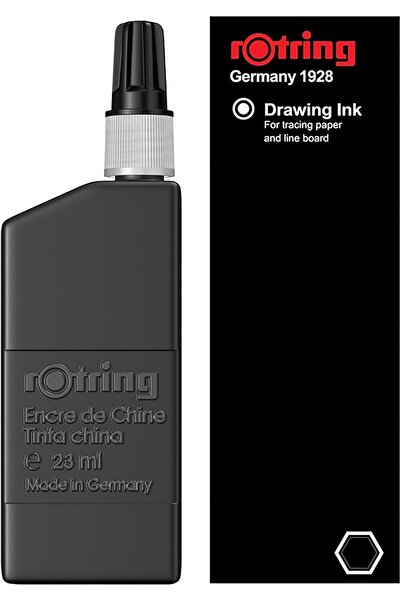 Rotring Isograph Technical Drawing Pen Ink, 23 ml, Black