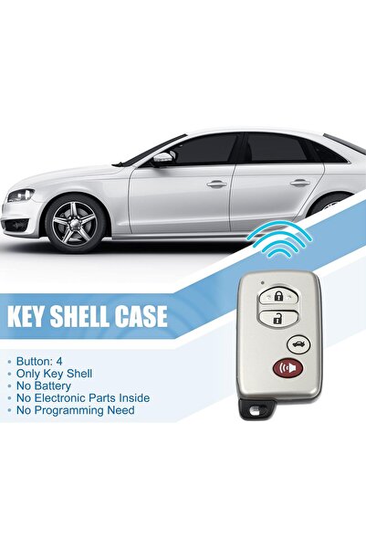X AUTOHAUX 4-Button Replacement Key Shell for Toyota Avalon, Camry, Corolla, Prius, Rav4
