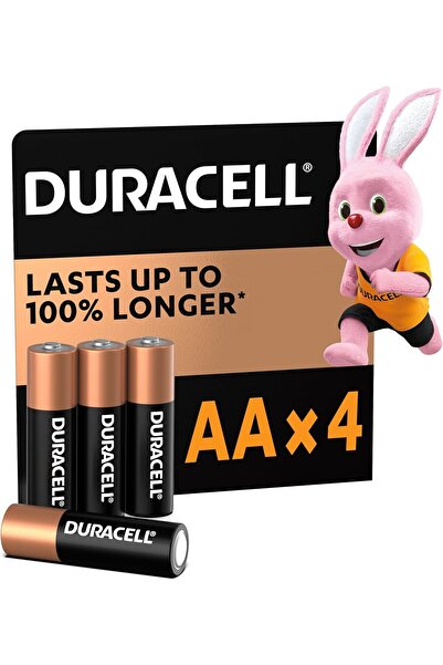 Duracell AA Alkaline Batteries - Pack of 4