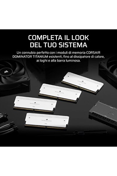 Corsair DOMINATOR TITANIUM DDR5 RGB Light Enhancement Kit — 2 Modules — 0GB — White