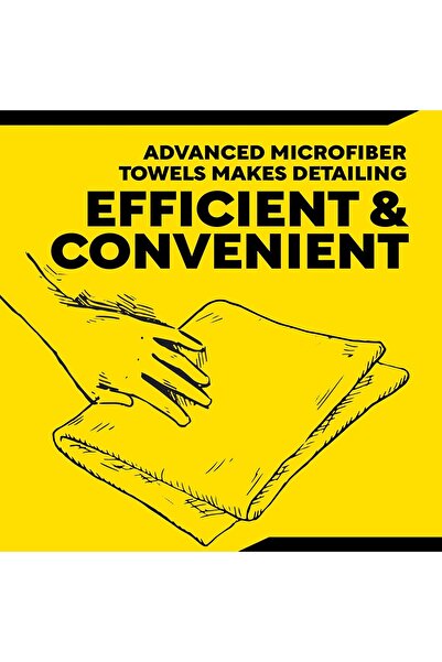 genernic Meguiar's X2020 Supreme Shine Microfiber Towels, Pack of 3, Yellow