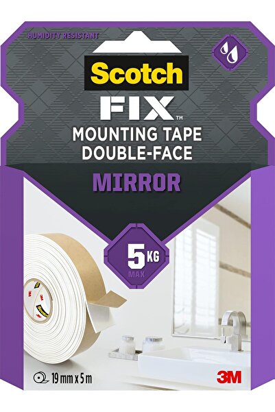 genernic Scotch-Fix Mirror Double-Sided Mounting Tape, 19 mm x 5 m