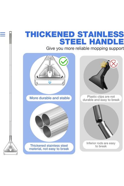 genernic SOBONNE String Mop Heavy Duty - Industrial Floor Cleaning Mop with 59in Handle