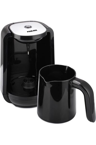Nikai Turkish Coffee Maker, 0.25 Liter, 400-480 Watts, Auto Power-Off, 2 Years Warranty - NTC554T