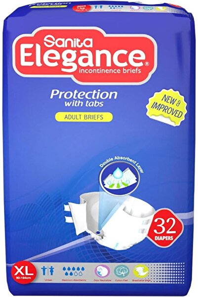 Sanita Elegance Adult Diapers Xlarge 64 Briefs