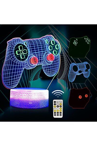 MAKINGTEC مصباح ليلي ثلاثي الأبعاد مزود بلوحة ألعاب، مصباح وهمي ثلاثي الأبعاد...