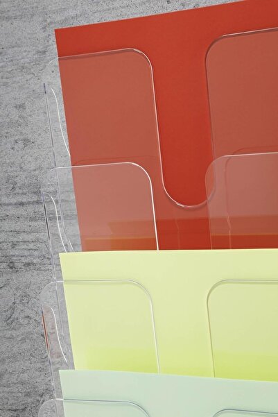 BBA 6-Pocket A4 Portrait Wall-Mounted Clear Document Holder