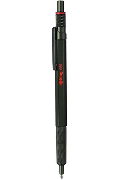 Rotring 600 Ballpoint Pen | Medium Tip | Black Ink | Green Barrel | Refillable