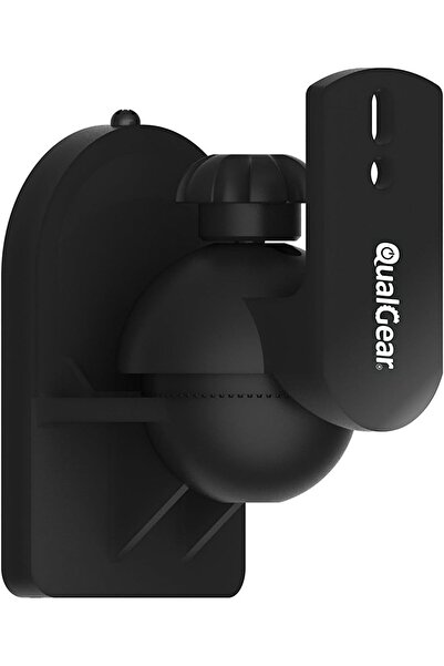 QualGear Universal Speaker Wall Mount for Speakers Up to 3.5Kg/7.7lbs, Black ...