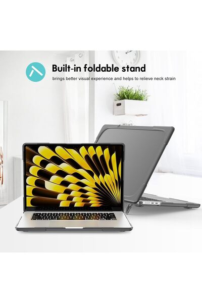 EXCEFORE Hard Shell Case for MacBook Air 15-inch (A3114/A2941) - Grey