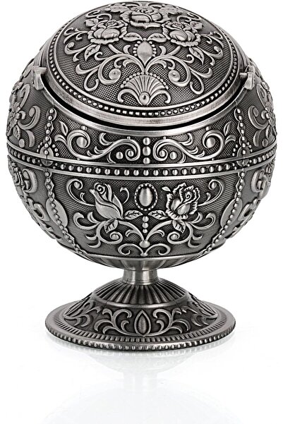 jkr Vintage Windproof Ashtray with Lid (Rose Tin)