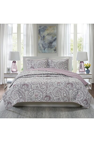 Comfort Spaces طقم لحاف كامل/ملكة CS14-0892، قماش، أرجواني