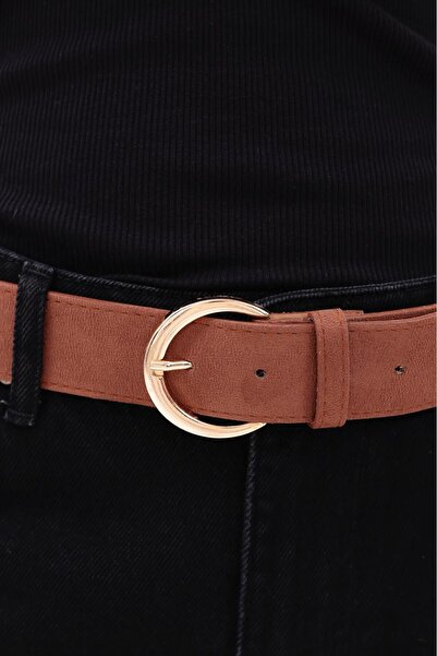 Desre Moda Basic Buckle Suede Belt Trouser Belt Shirt Belt Coat Belt Dress Belt