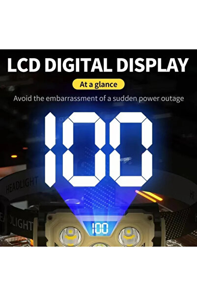 Choice YJA02 Outdoor Night Headlamp with Forehead Flashlight USB Rechargeable LED Headlamp with Blue And Re