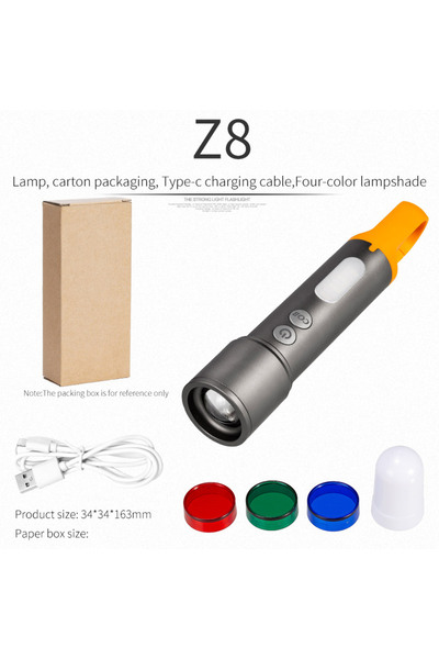 Choice X723 ESMATER X723 Zoom مصباح تخييم محمول للإضاءة الخارجية ومصباح يدوي وأداة للمشي لمسافات طويلة