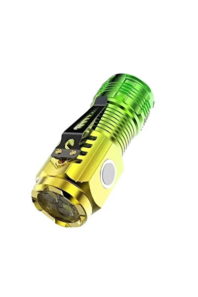 Choice Green 1PCS Ultra-bright Rechargeable LED Pen Clip Mini Flashlight Handheld Torch Portable Waterproo