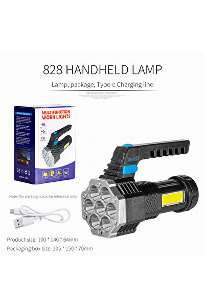 Choice 828 High Power LED Flashlights Camping Torch With 7 Lamp Beads And COB...