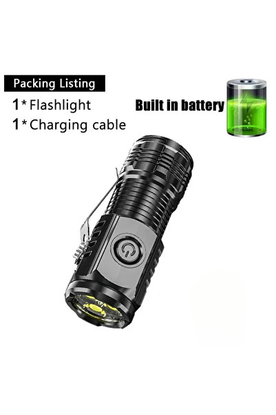 Choice 3LED Black 2000LM Mini 9LED Flashlight Multifunctional Magnetic Strong...