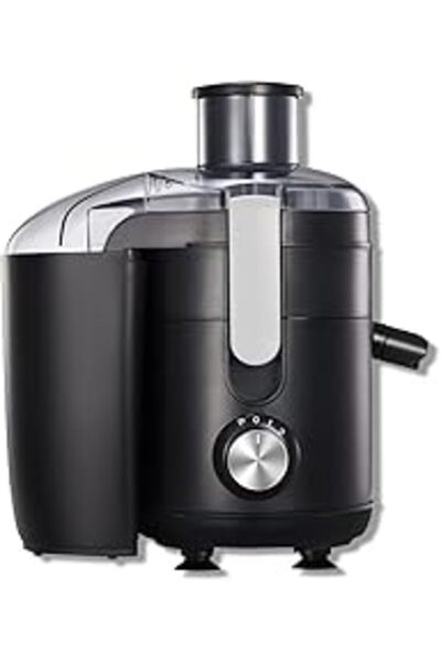 Lawazim Powerful 350W Centrifugal Juicer, 950ml, Wide Chute, Stainless Steel, 2 Speeds