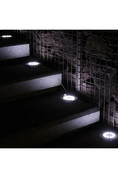 Choice 20 مصباح LED أسود، 4 قطع بيضاء، 4 قطع ضوء قرص الطاقة الشمسية للحديقة ا...