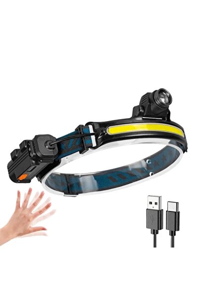 Choice Zoom Headlight 1PC XPG+COB Zoom Induction Headlamp USB Rechargeable with 18650 Built-in Battery LED