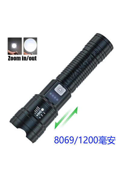 Choice S368 6000000LM LED Flashlight Rechargeable High Power Military Tactical Flashlight Telescopic Zoom T