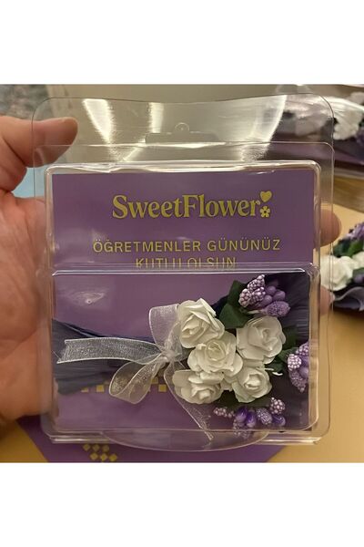 SweetFlower Öğretmenler Günü Mini Buket Hediye Seti – Not Kartlı, Özel Tasarı...