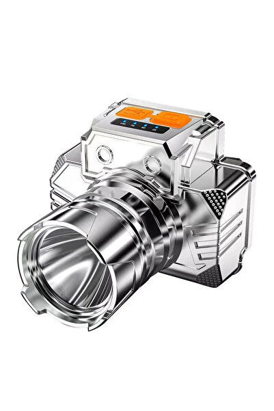 Choice Silver T003 1pc silvery Head Led Light HeadLight Rechargeable Head Torch Light Front Led Head Flashl