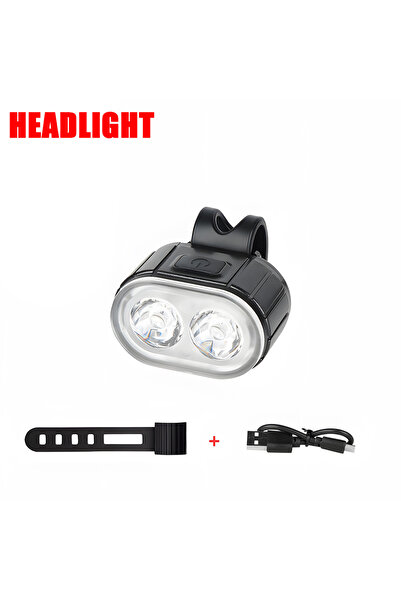 Choice مصباح أمامي وخلفي للدراجة، مصباح أمامي LED قابل لإعادة الشحن عبر USB، ...