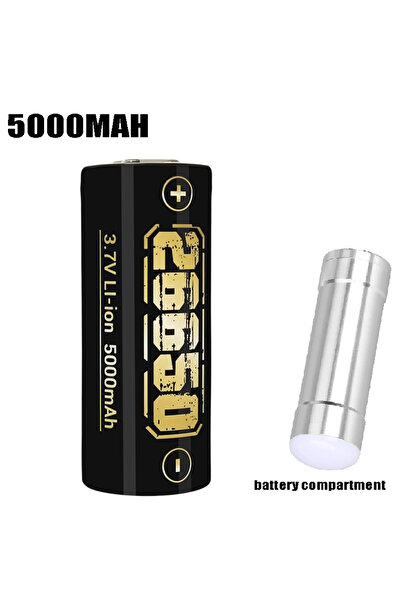 XIWANGFIRE بطارية شاحن 5000 مللي أمبير/ساعة 26650 مصدر طاقة بطارية ليثيوم تستخدم للفلاش الخارجي