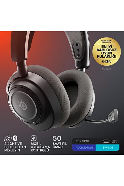 SteelSeries Arctis Nova 7 Gen 2 Wireless Multi-Platform Gaming Headset