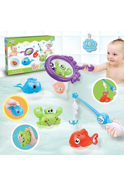fulina Kids Bath Toys, 5 PCS Fishing Games, Bathtub Toy for Bath Time & Water Swimming Pool Fun Playing Toy