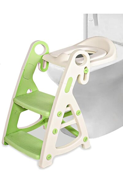 fulina Potty Training Toilet Seat, 2 in 1 Potty Training Toilet, Used as Potty Chair & Step Stool, (Green)