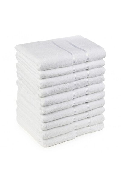Lenjeria Familiei Tale Set of 10 Towels, 100% Cotton, 50×90 cm, 400g, White