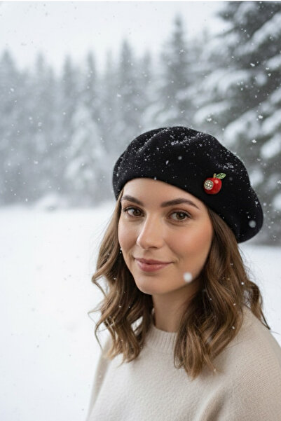 Modex Brooch Detail French Painter Felt Beret