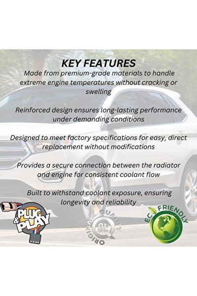 Generic Radiator Upper Hose 7T4Z8260B suitable for Ford Edge 2007-15 / Lincoln MKX 2007-2009