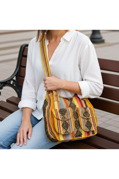 ilisio Geantă cu motive etnice Tonauac