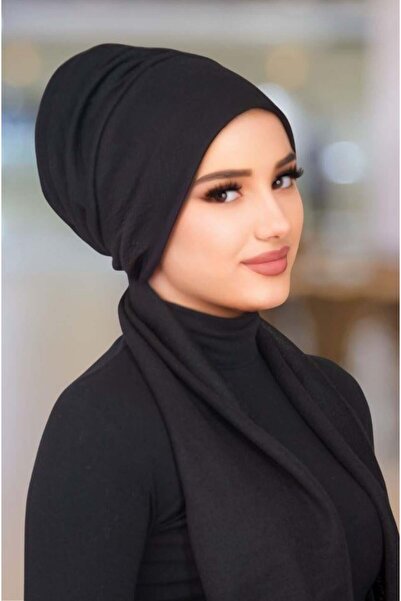 Aişe tesettür Black Scarf Bonnet