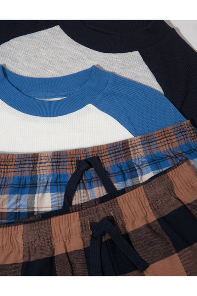 Marks & Spencer 2’li Pamuk Karışımlı Kareli Pijama Takımı (6‑16 Yaş)