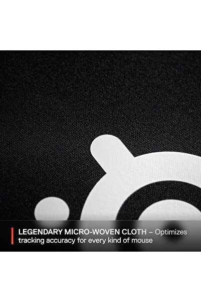 SteelSeries QcK Gaming Surface - Large Cloth - Optimized For Gaming Sensors
