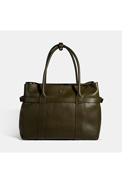 Desa Women's Green Wallet Leather Shoulder Bag with Accessories